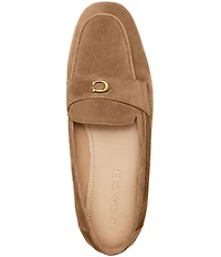 COACH Sculpted C Suede Loafers