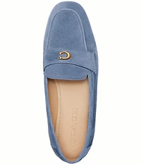 COACH Sculpted C Suede Loafers