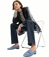 COACH Sculpted C Suede Loafers