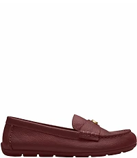 COACH Sculpted C Leather Driver Loafers