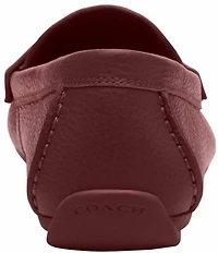 COACH Sculpted C Leather Driver Loafers