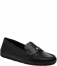 COACH Sculpted C Leather Driver Loafers