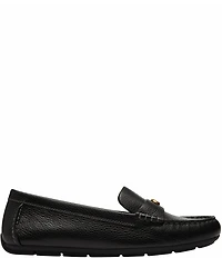 COACH Sculpted C Leather Driver Loafers