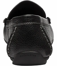 COACH Sculpted C Leather Driver Loafers