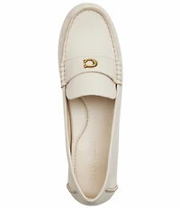 COACH Sculpted C Leather Driver Loafers