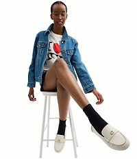 COACH Sculpted C Leather Driver Loafers