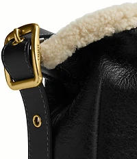 COACH Shearling Bleecker Bucket Bag