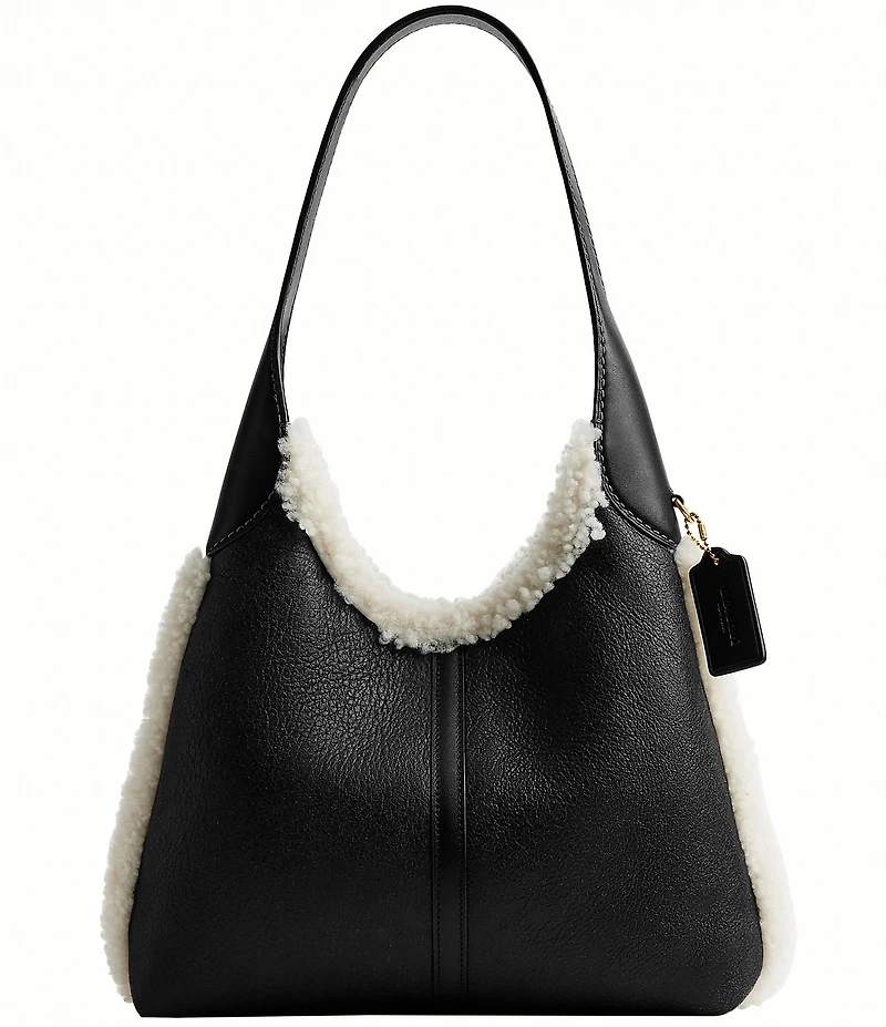 COACH Shearling Brooklyn Shoulder Bag 28