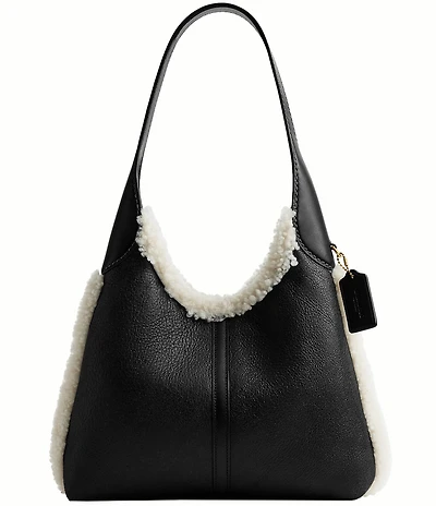 COACH Shearling Brooklyn Shoulder Bag 28