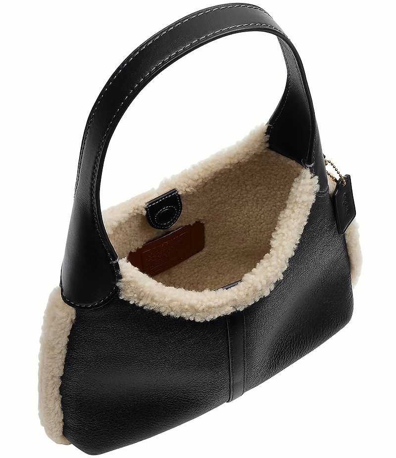 COACH Shearling Brooklyn Shoulder Bag 28