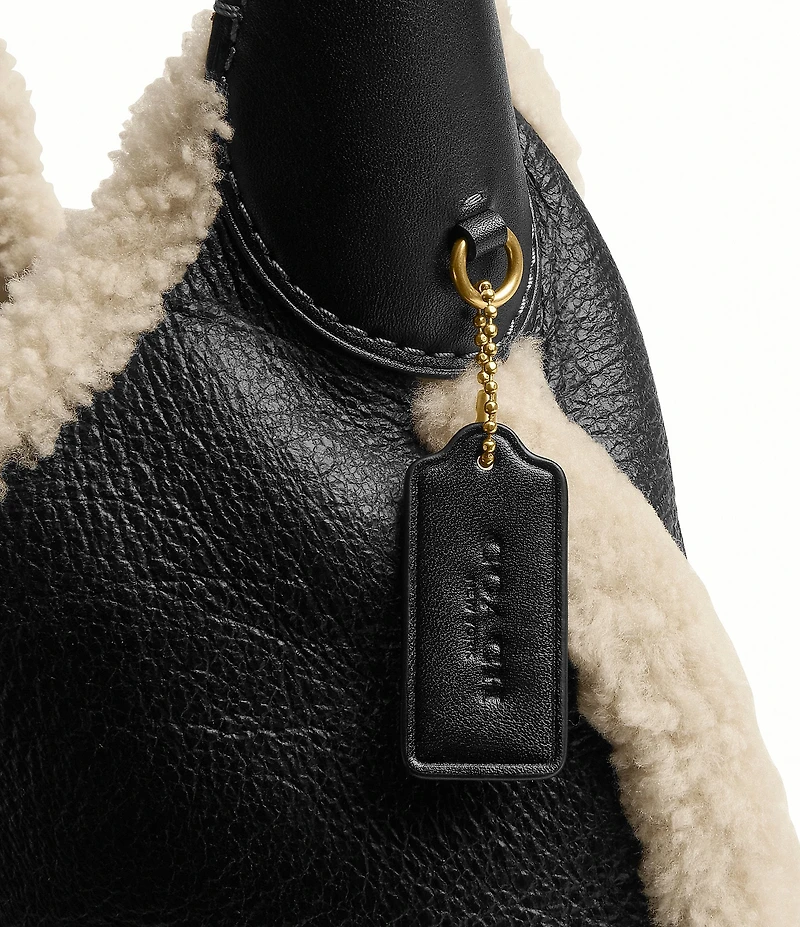 COACH Shearling Brooklyn Shoulder Bag 28