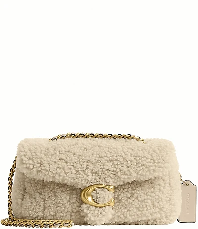 COACH Shearling Tabby Convertible Shoulder Bag 20