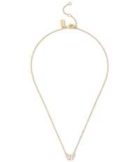 COACH Signature Butterfly Short Pendant Necklace