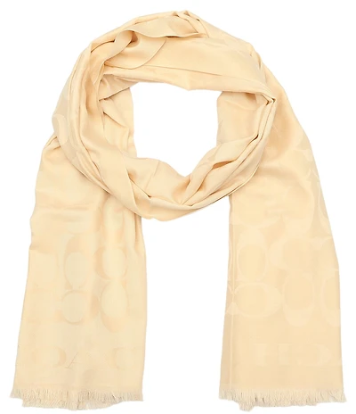 COACH Signature C Border Stole