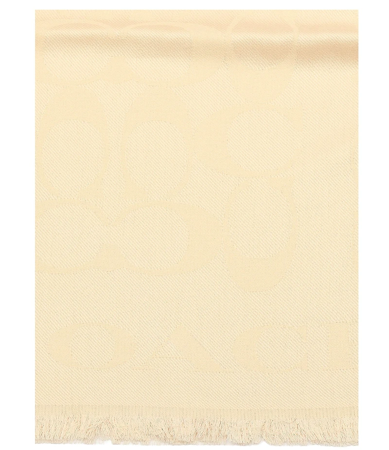COACH Signature C Border Stole