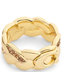 COACH Signature C Braided Band Ring