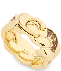COACH Signature C Braided Band Ring