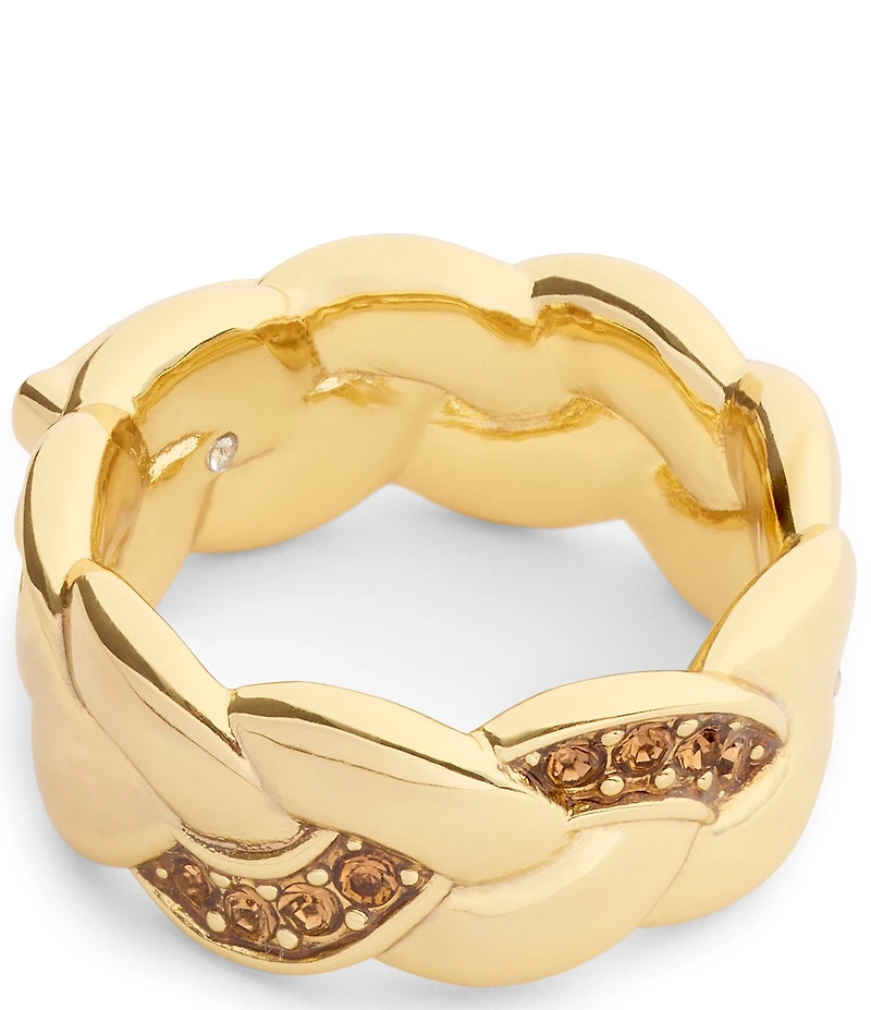 COACH Signature C Braided Band Ring