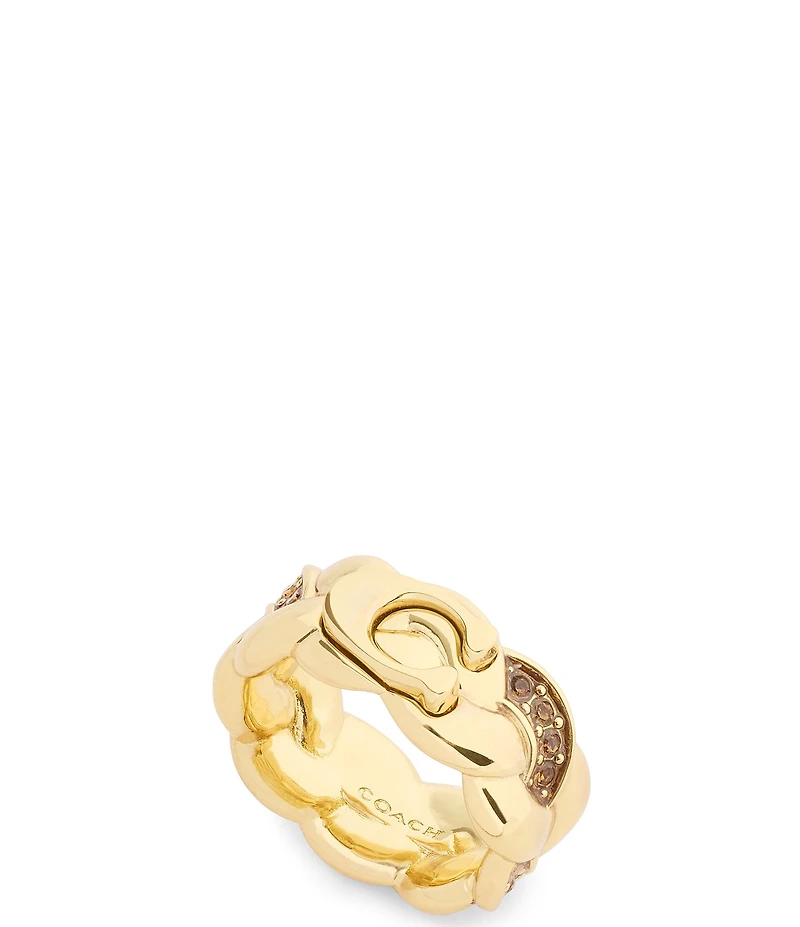 COACH Signature C Braided Band Ring