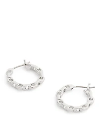COACH Signature C Chain Hoop Earrings