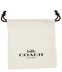 COACH Signature C Chain Hoop Earrings