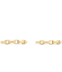 COACH Signature C Chain Hoop Earrings