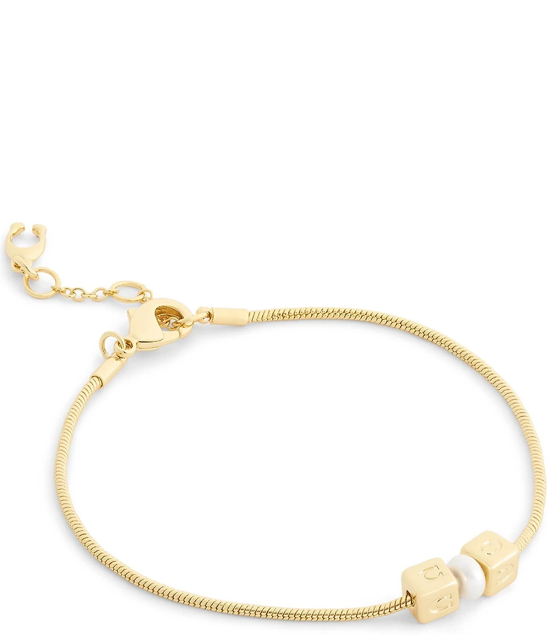 COACH Signature C Cube Line Bracelet