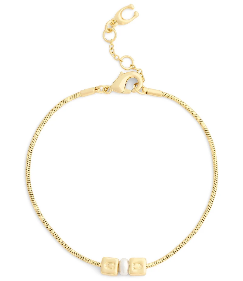 COACH Signature C Cube Line Bracelet