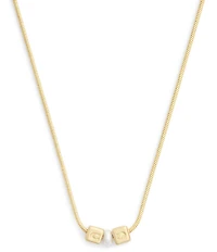 COACH Signature C Cube Short Pendant Necklace