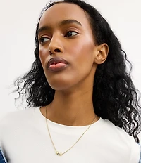 COACH Signature C Cube Short Pendant Necklace