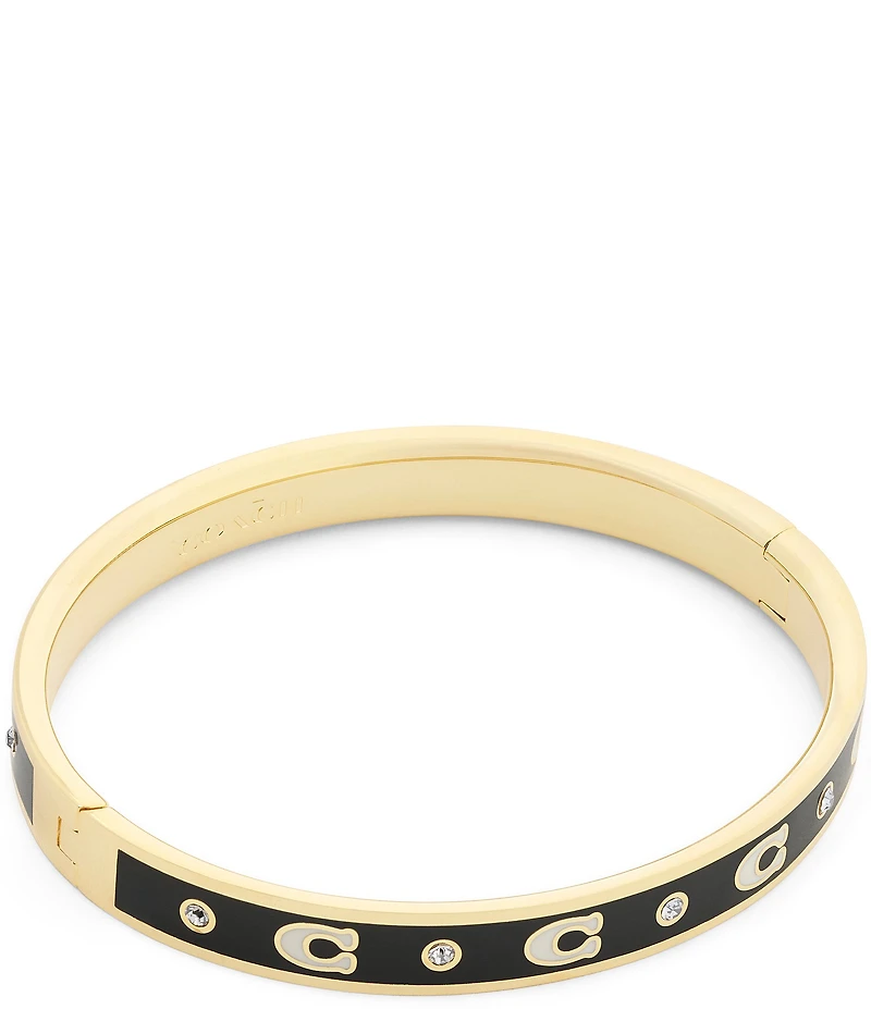 COACH Signature C Enamel Bangle Bracelet