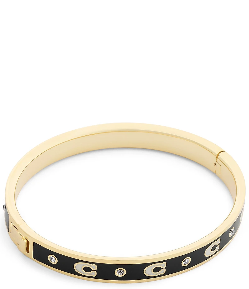 COACH Signature C Enamel Bangle Bracelet