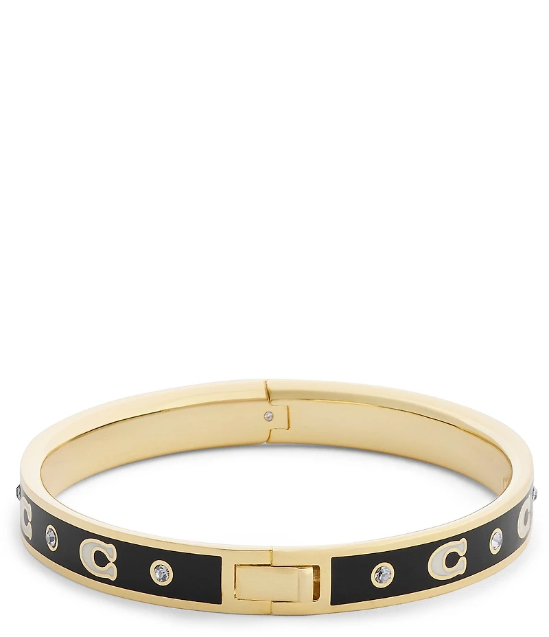 COACH Signature C Enamel Bangle Bracelet