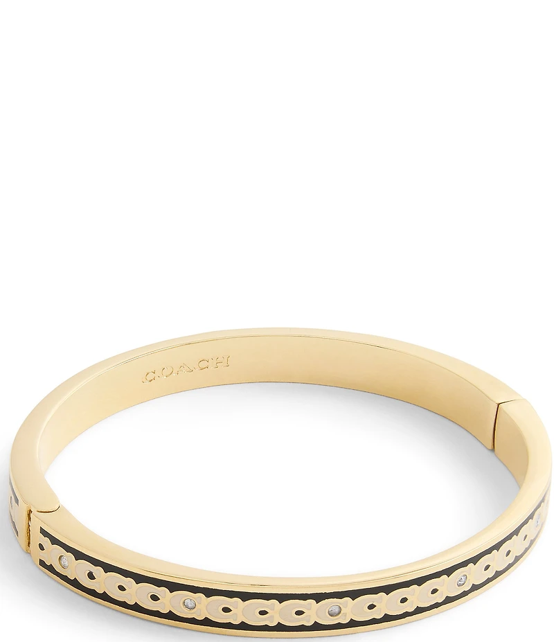 COACH Signature C Enamel Bangle Bracelet