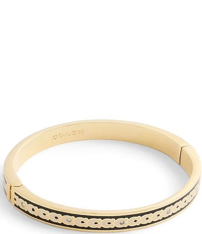 COACH Signature C Enamel Bangle Bracelet
