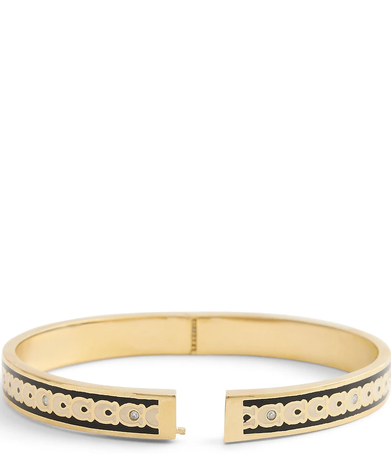COACH Signature C Enamel Bangle Bracelet