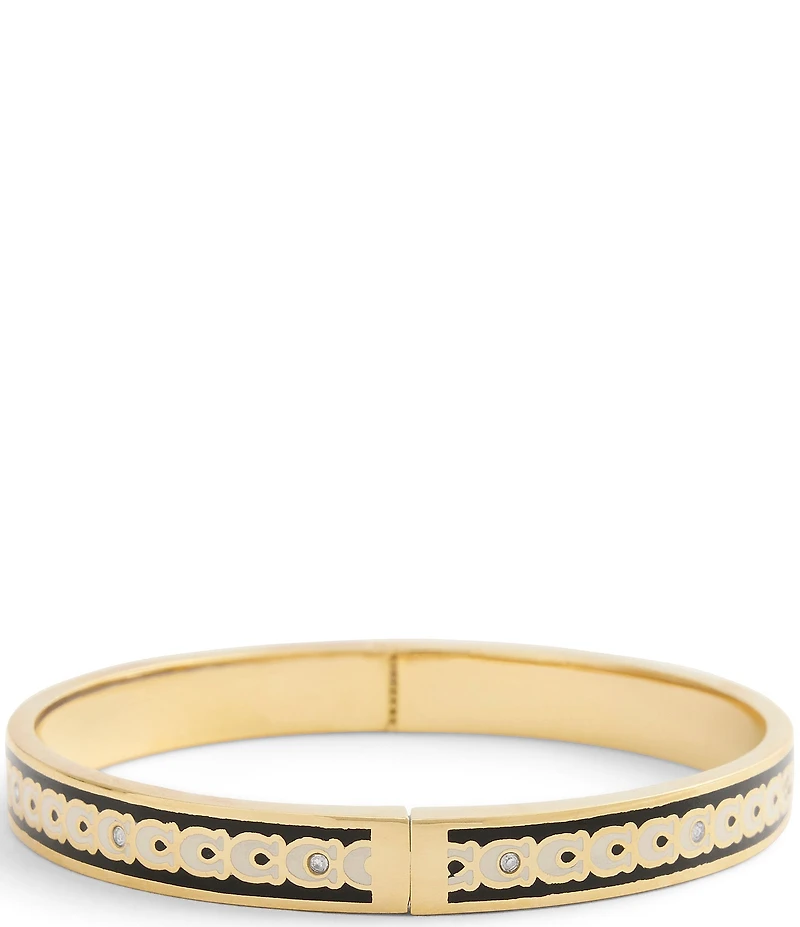 COACH Signature C Enamel Bangle Bracelet