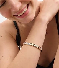 COACH Signature C Enamel Bangle Bracelet