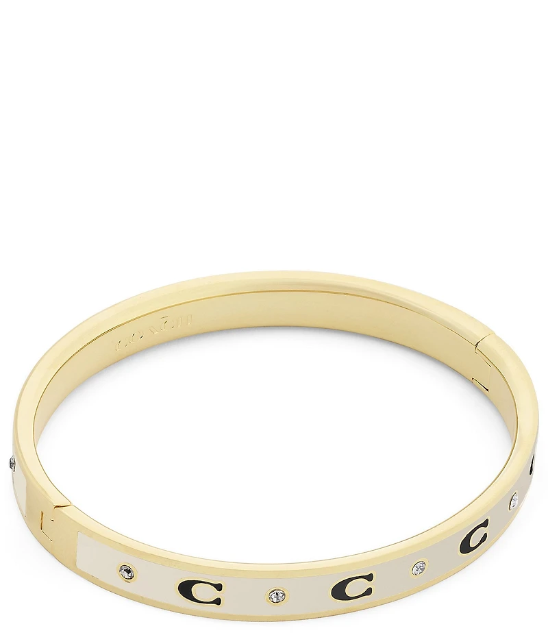 COACH Signature C Enamel Bangle Bracelet