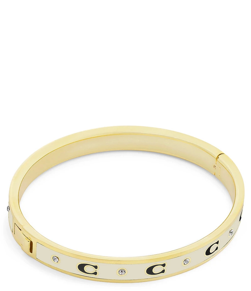 COACH Signature C Enamel Bangle Bracelet