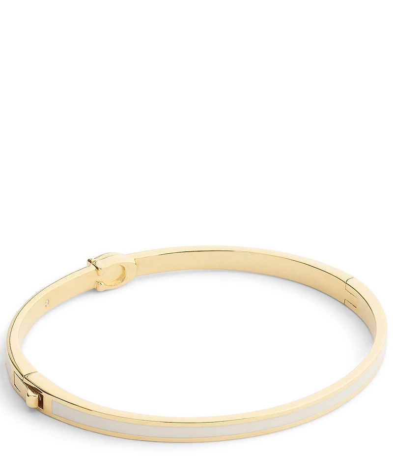 COACH Signature C Enamel Bangle Bracelet