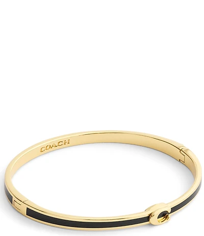 COACH Signature C Enamel Bangle Bracelet