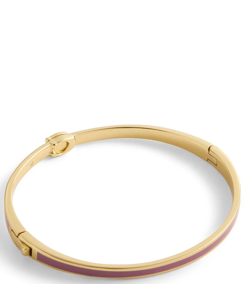 COACH Signature C Enamel Bangle Bracelet