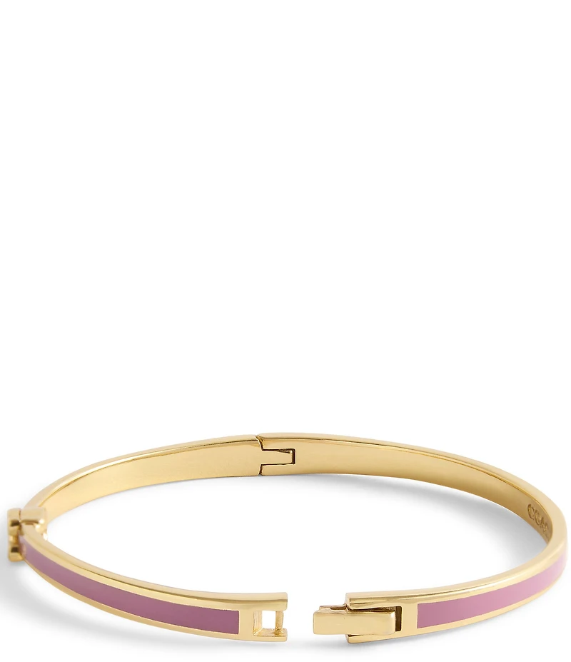 COACH Signature C Enamel Bangle Bracelet