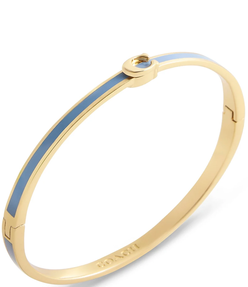COACH Signature C Enamel Bangle Bracelet