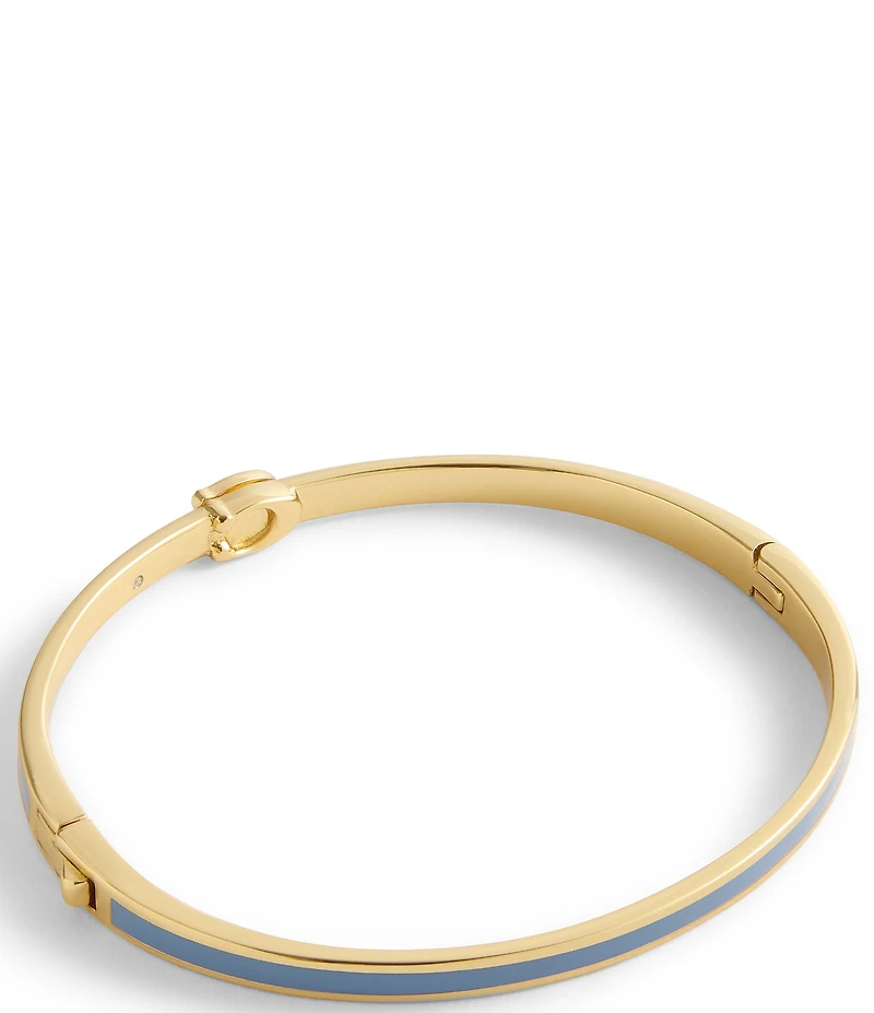 COACH Signature C Enamel Bangle Bracelet