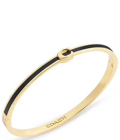 COACH Signature C Enamel Boxed Bangle Bracelet