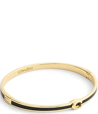COACH Signature C Enamel Boxed Bangle Bracelet
