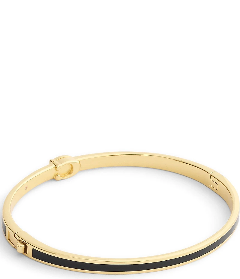 COACH Signature C Enamel Boxed Bangle Bracelet