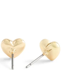 COACH Signature C Heart Stud Earrings